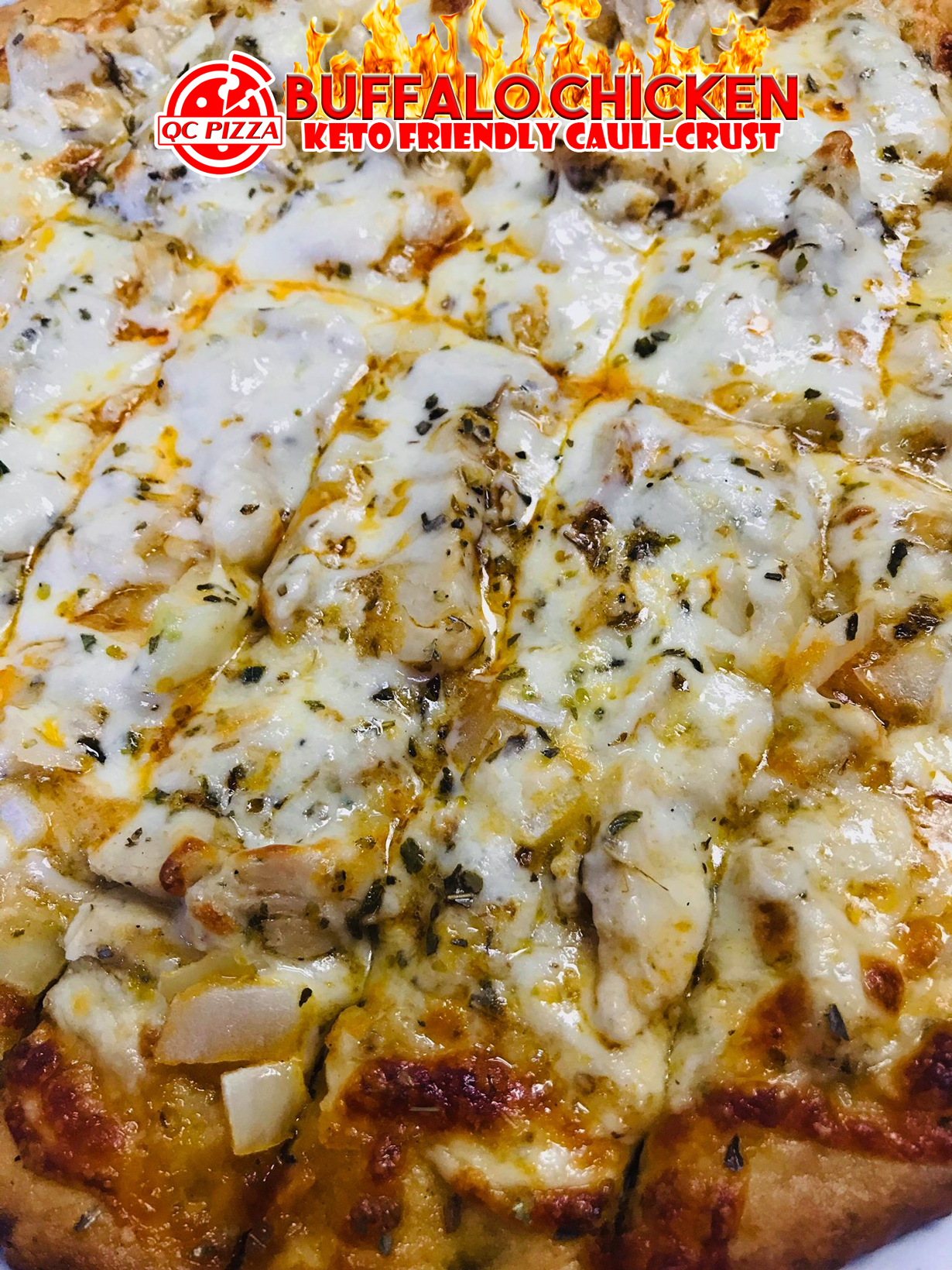 12 inch cauliflower pizza QC PIZZA Quad City Style Pizza Mahtomedi