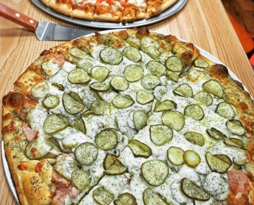 QC Pizza "Kinda Big Dill" Pizza - Mahtomedi & Minneapolis MN.