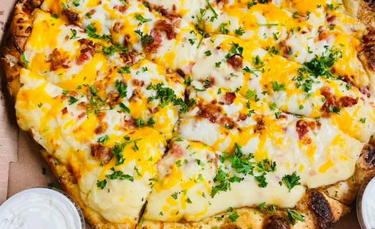 Minnesota Masher Loaded baked potato pizza - QC Pizza MN