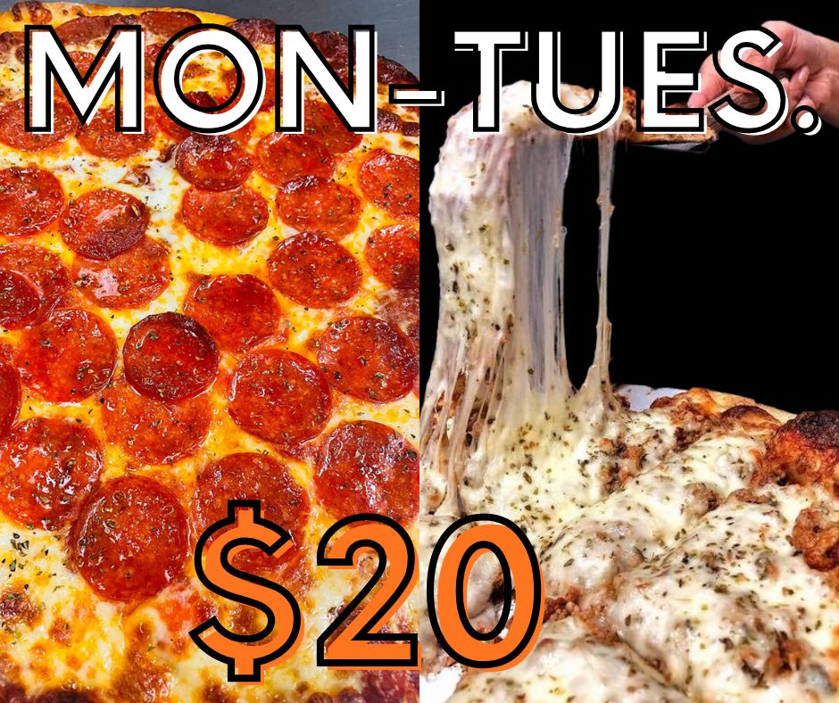 King Monday & Tuesday at QC Pizza