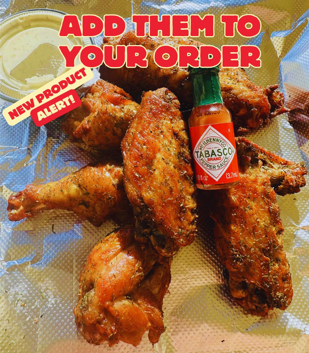 Marinated dill chicken wings fried to perfection!
