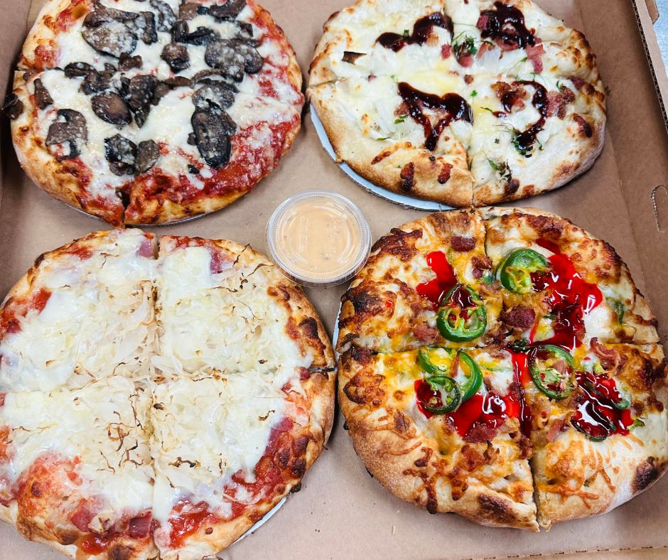 Pizza Flights - four 7-inch pizzas of your choice for $27.