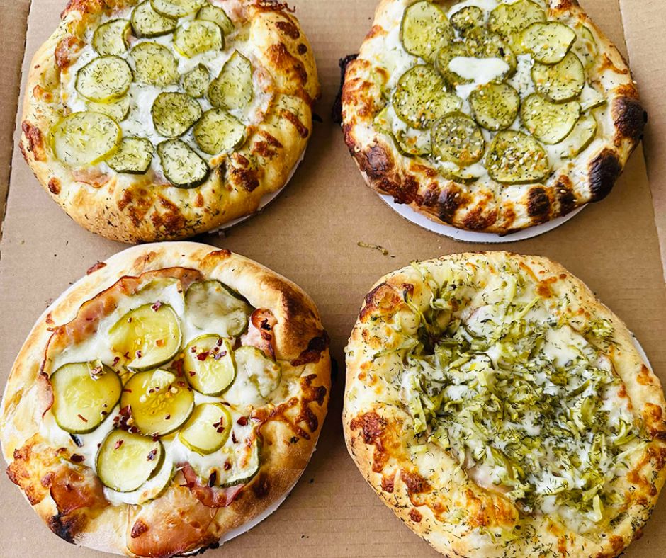 Pizza Flights - four 7-inch pizzas of your choice for $27.