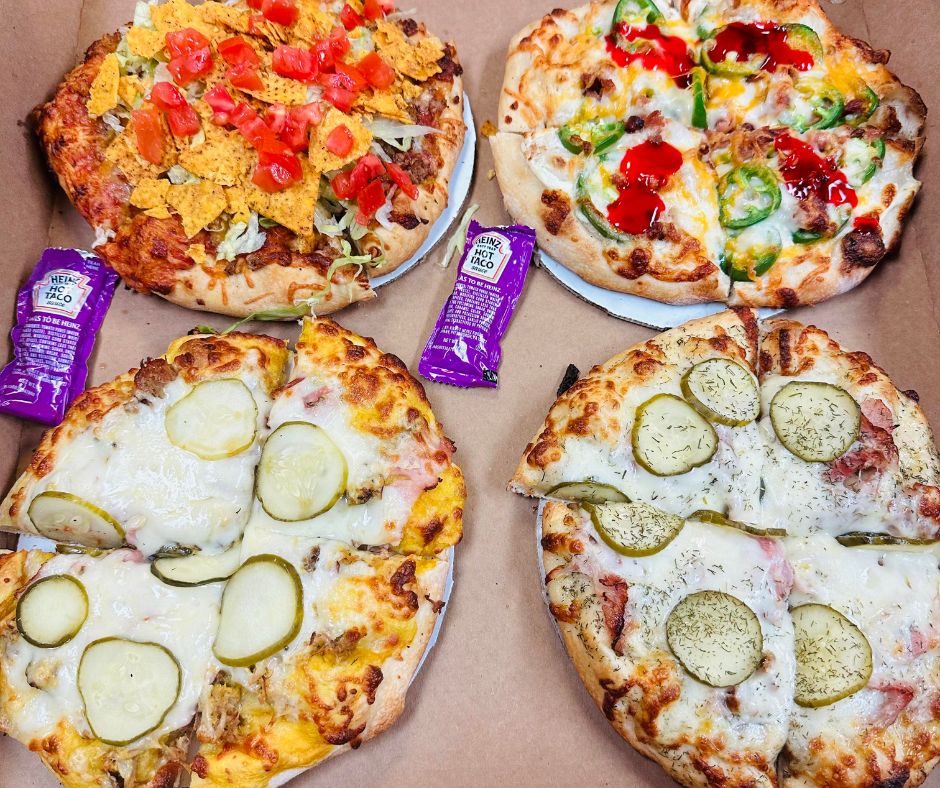 Pizza Flights - four 7-inch pizzas of your choice for $27.
