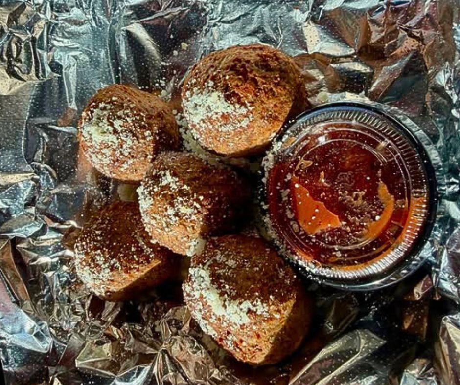Italian Meatballs Appetizer - 2-inch size, comes with one to go cup of house red sauce.